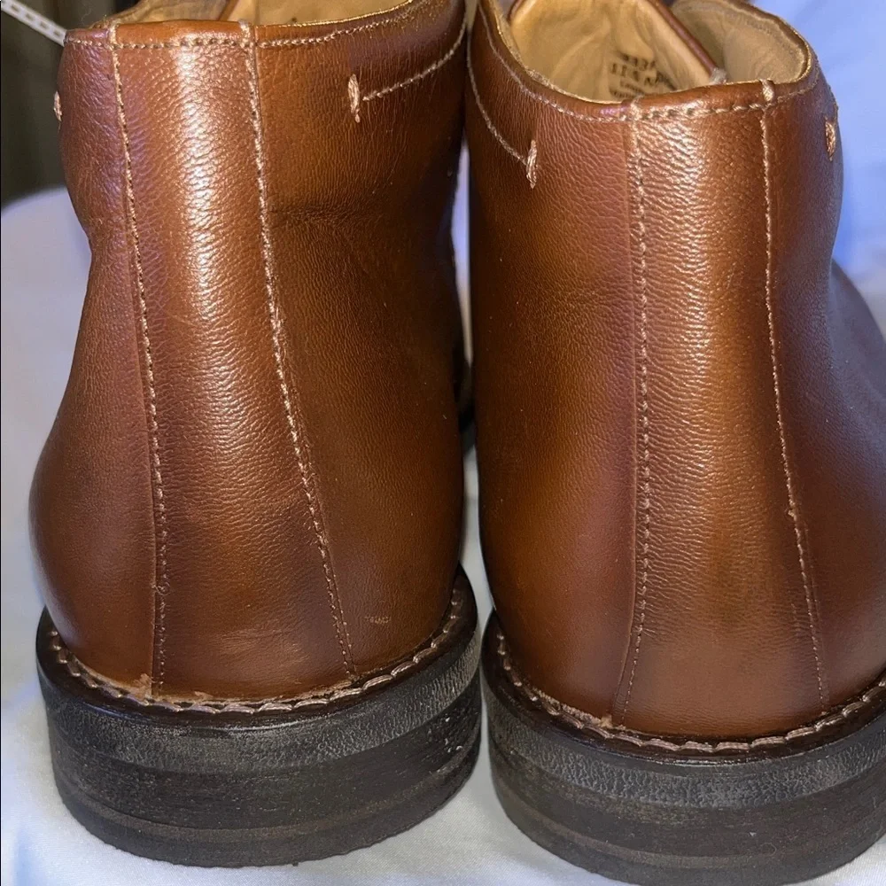 Flag Ltd Elegant Brown Leather Chukka Boots for Men